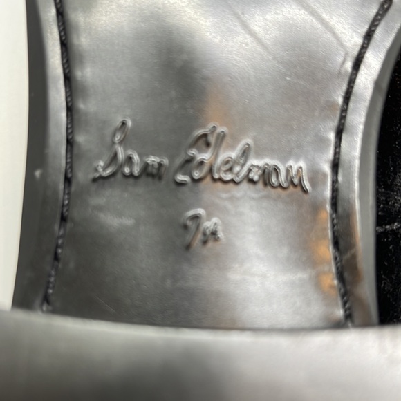 Sam Edelman over-the-knee black velvet boots - Picture 6 of 6